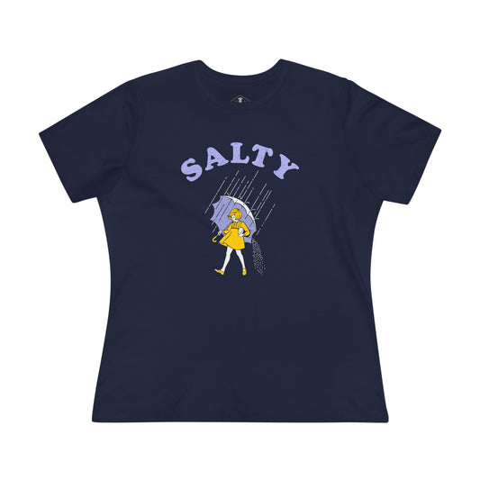Salty Navy Womens T-Shirt