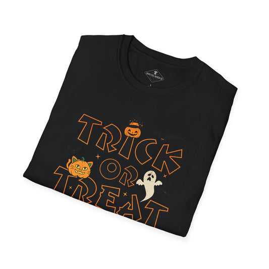 Trick Or Treat Halloween Black T-Shirt