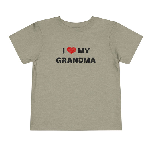 I Love My Grandma Grey Toddler T-Shirt