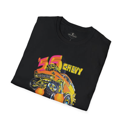 Vintage 1956 Chevy Hot Rod Black T-Shirt