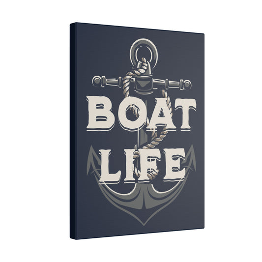 Boat Life Blue Wall Canvas