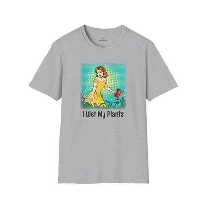 I Wet My Plants Grey T-Shirt