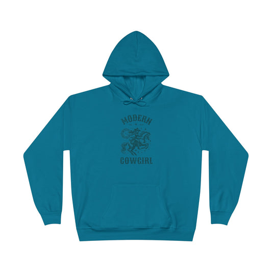 Modern Cowgirl Turquoise Hoodie