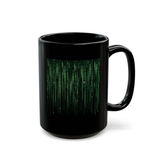 Binary Code Black Mug