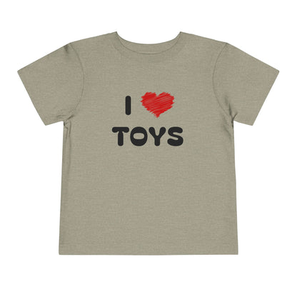 I Love Toys Grey Toddler T-Shirt