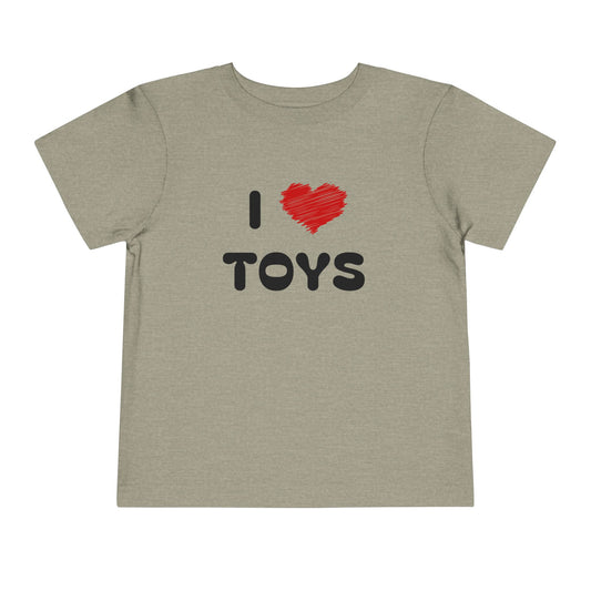 I Love Toys Grey Toddler T-Shirt