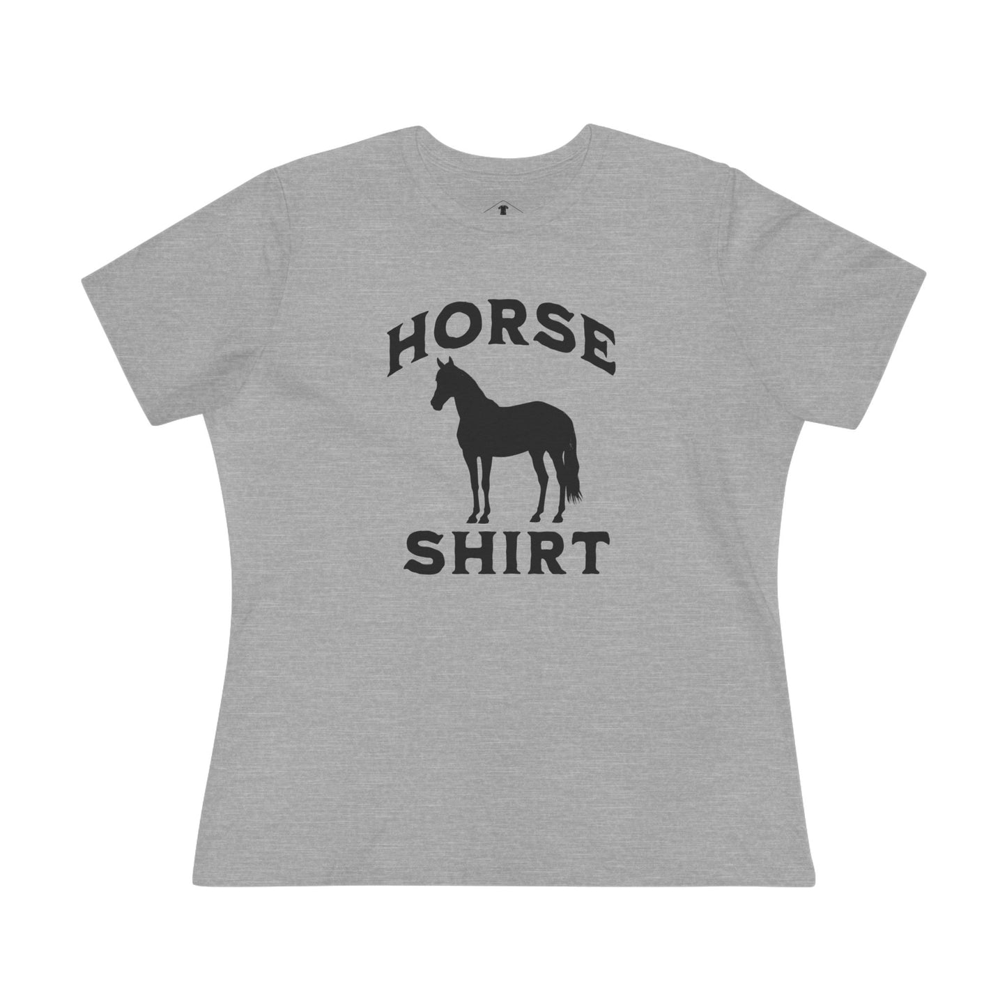 Horse Shirt Grey Womens T-Shirt