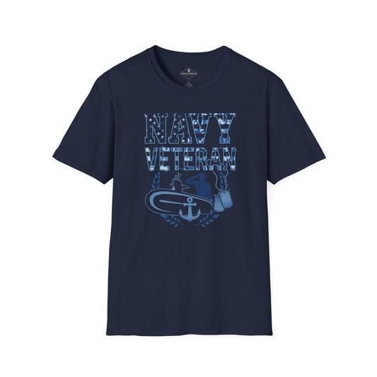 Navy Veteran Flag Blue T-Shirt