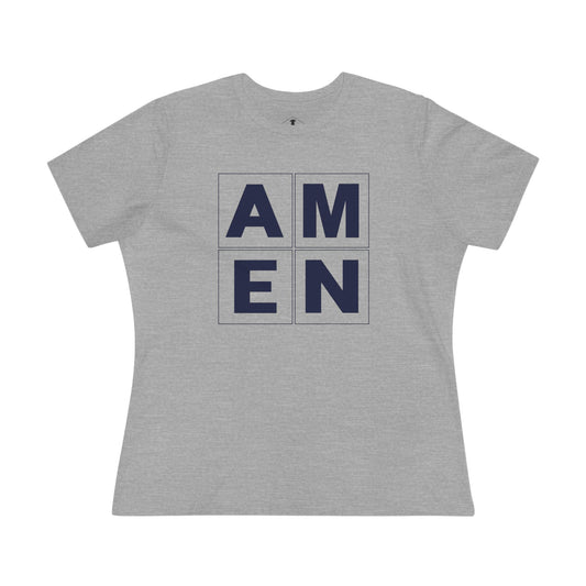 Amen Grey Womens T-Shirt
