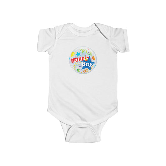 Birthday Boy White Baby Bodysuit