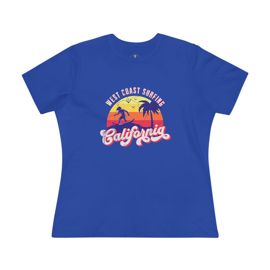 California Surfing Royal Womens T-Shirt