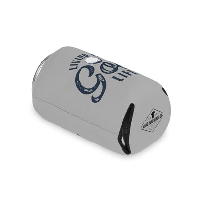 Living The Golf Life Grey Koozie Can Cooler
