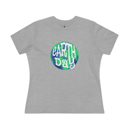 Earth Day Grey Womens T-Shirt