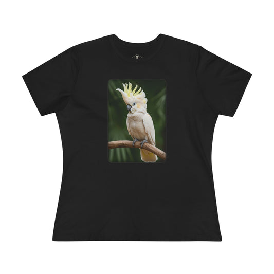 Cockatoo Black Womens T-Shirt