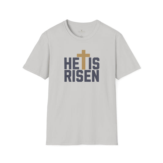 He Is Risen Silver Grey T-Shirt