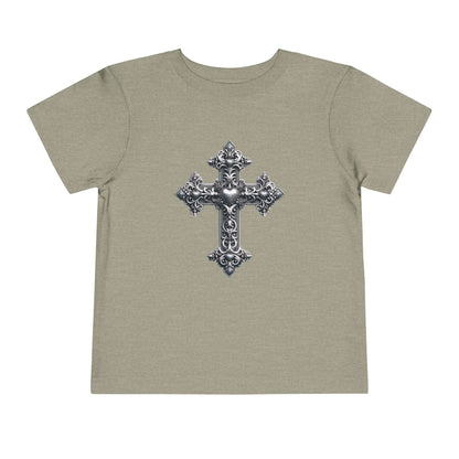 Ornamental Cross Grey Toddler T-Shirt