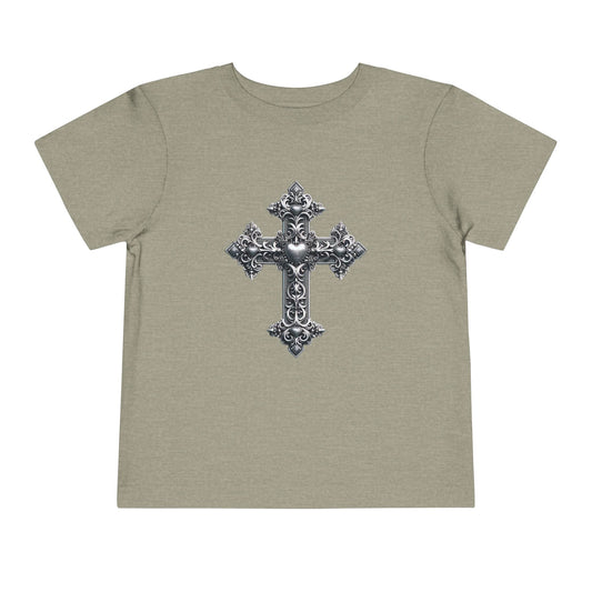 Ornamental Cross Grey Toddler T-Shirt