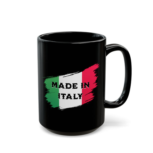 Made In Italy Black Mug