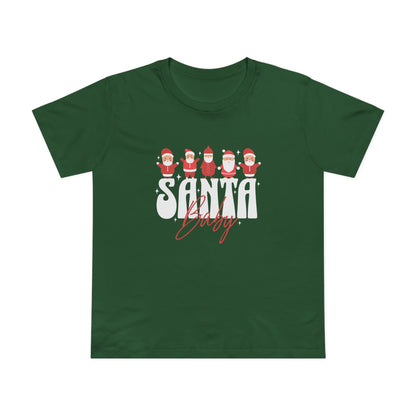 Santa Baby Green Womens T-Shirt