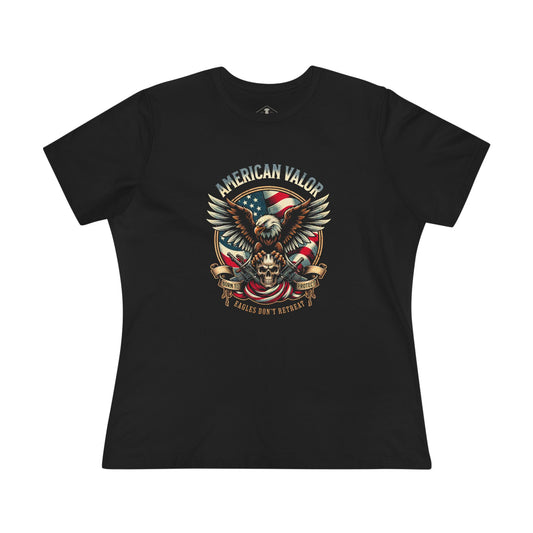 American Valor Black Womens T-Shirt