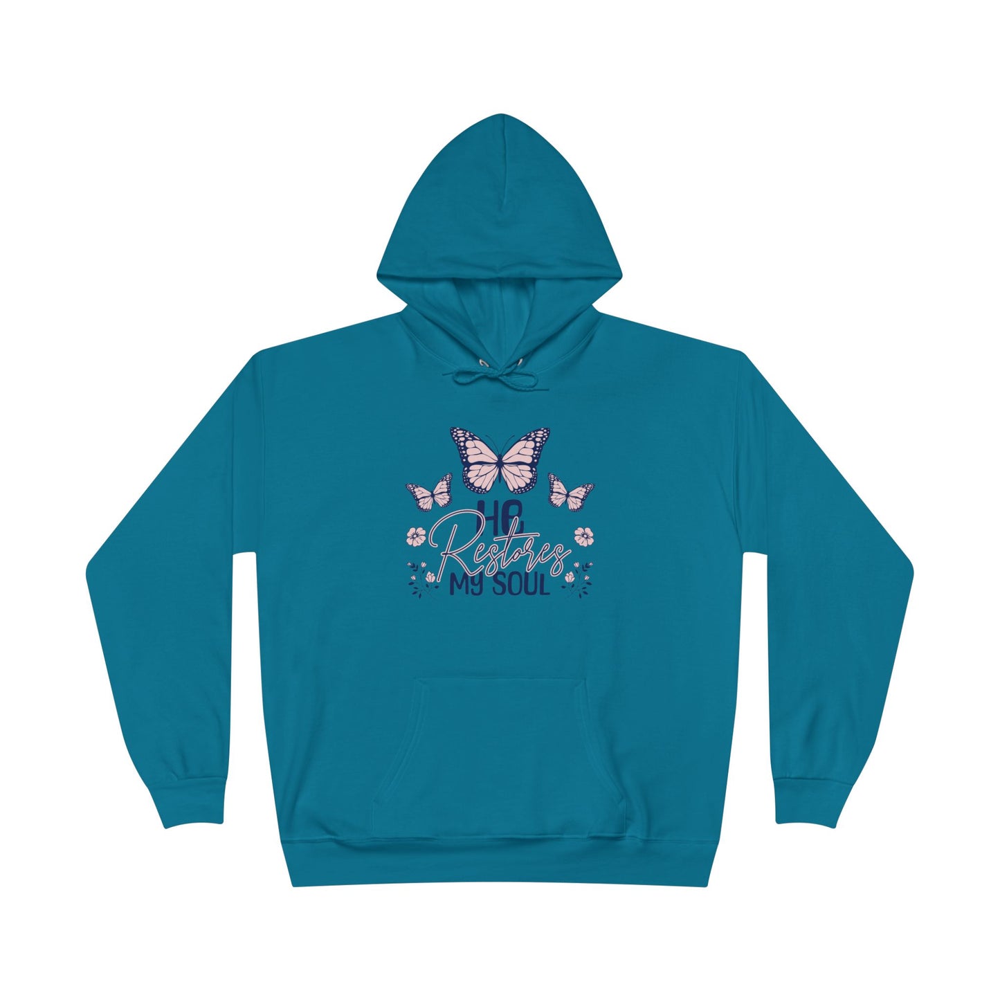 He Restores My Soul Turquoise Hoodie