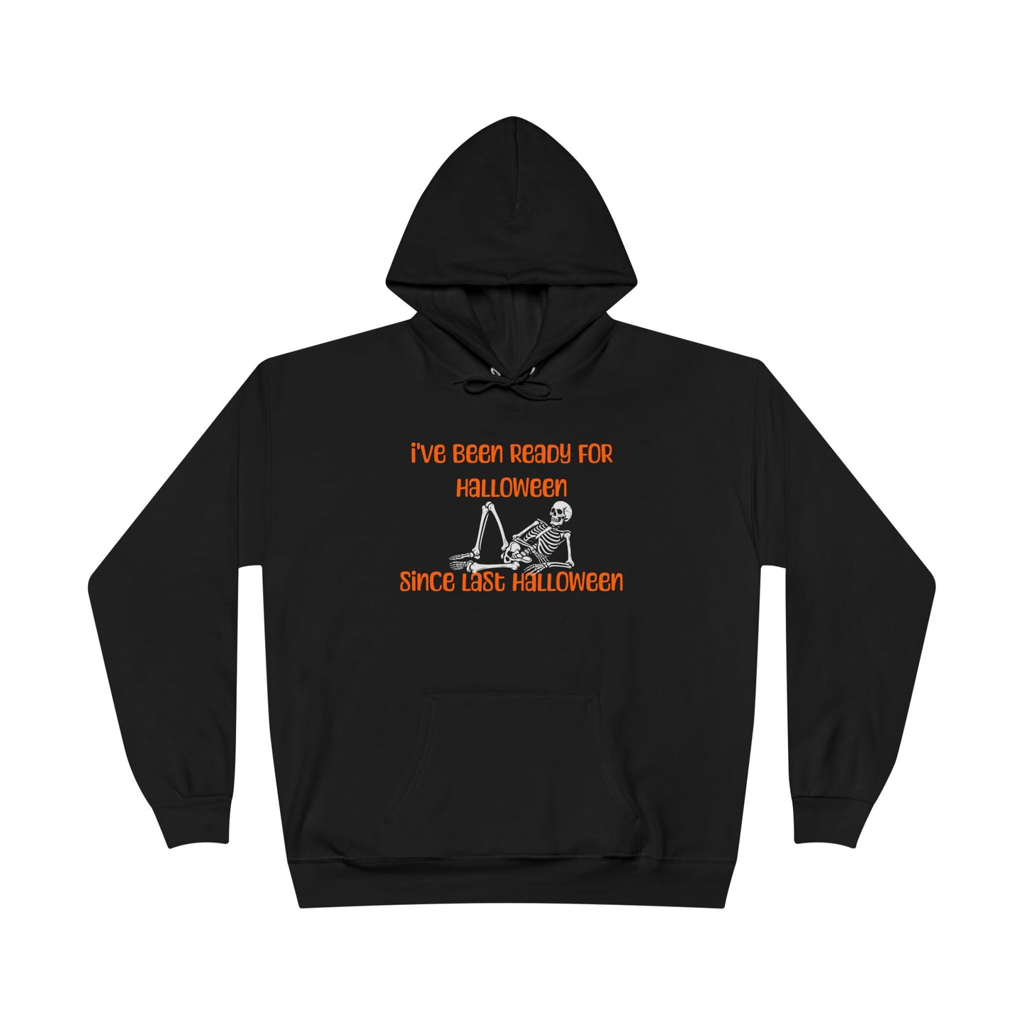 Ready For Halloween Skeleton Black Hoodie