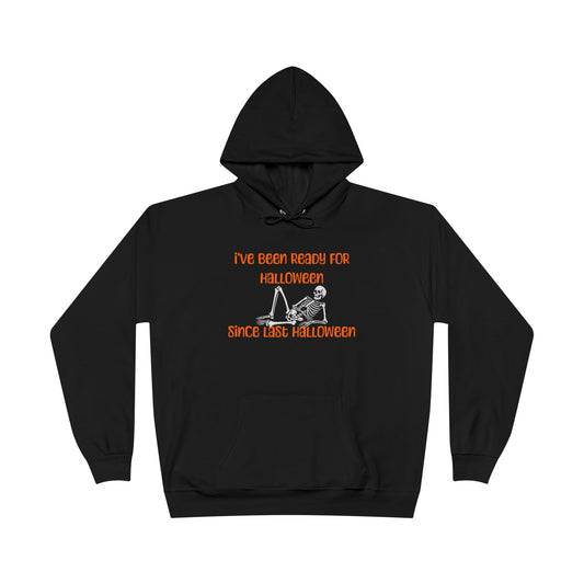 Ready For Halloween Skeleton Black Hoodie