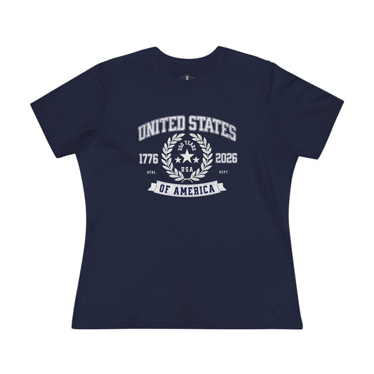 America 250 Athletic Navy Womens T-Shirt