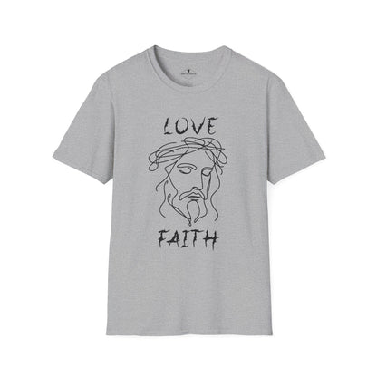 Jesus Love Faith Grey T-Shirt