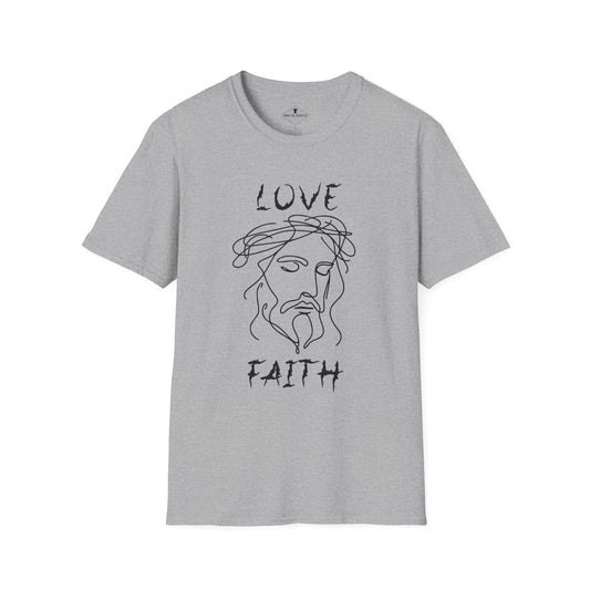 Jesus Love Faith Grey T-Shirt