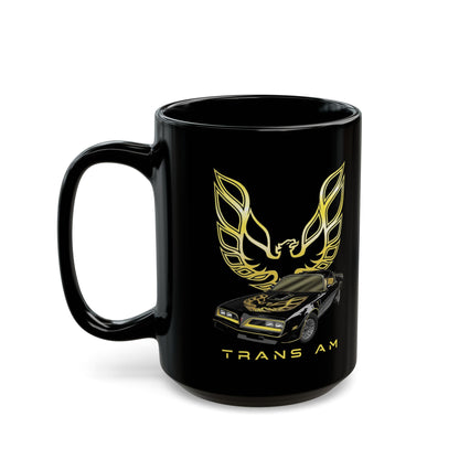 Vintage 1970's Firebird Black Mug