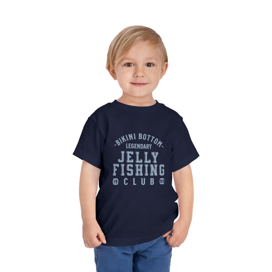 Bikini Bottom Jelly Fishing Club Navy Toddler T-Shirt