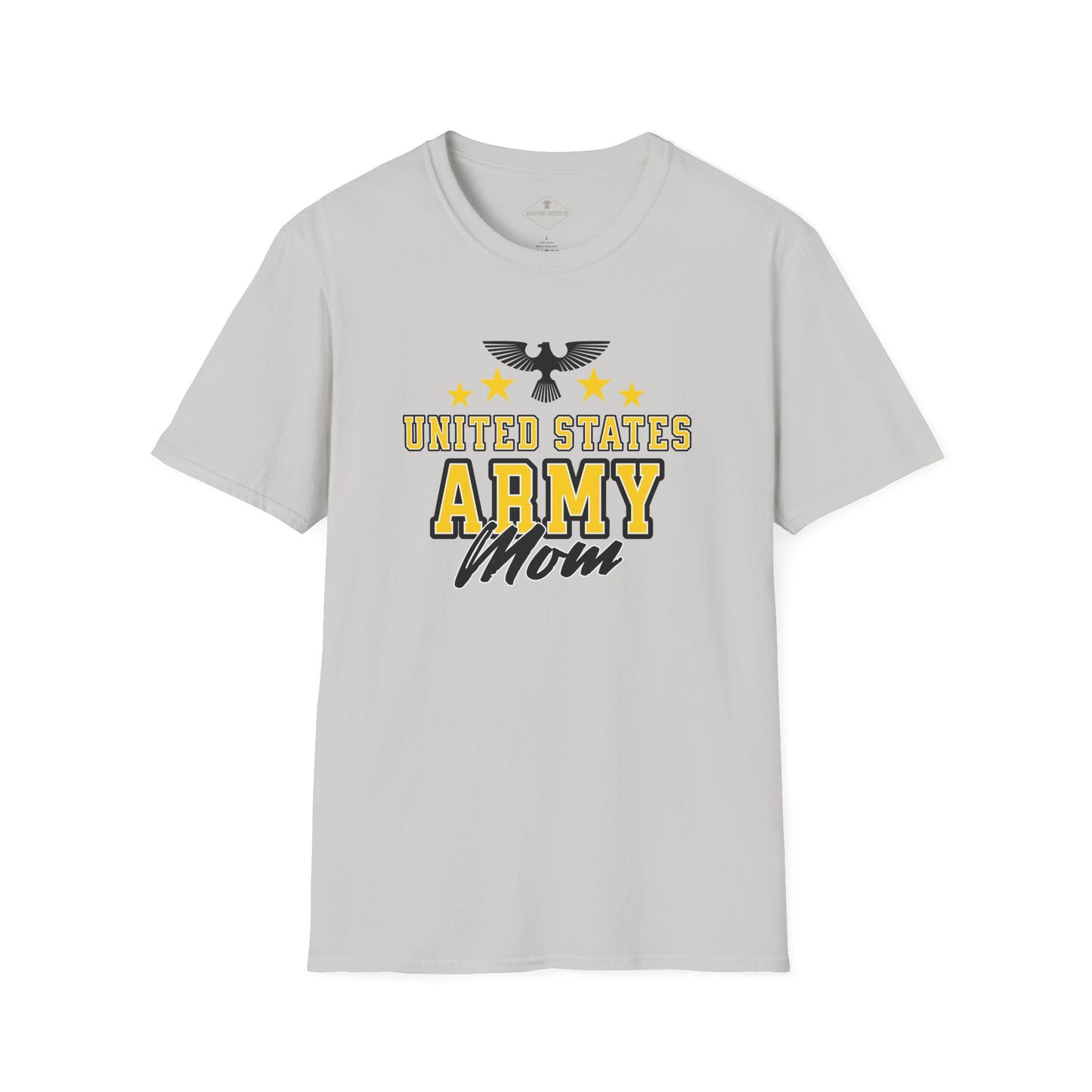 US Army Mom Silver Grey T-Shirt
