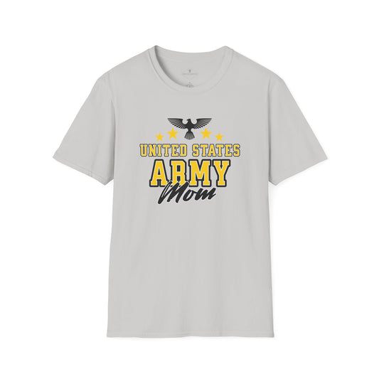 US Army Mom Silver Grey T-Shirt