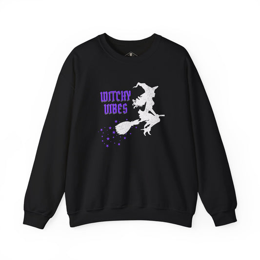 Witchy Vibes Halloween Black Sweatshirt