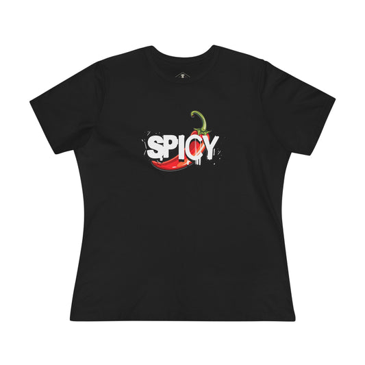 Spicy Black Womens T-Shirt