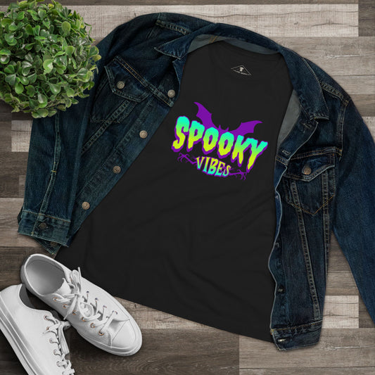 Spooky Vibes Halloween Black Womens T-Shirt