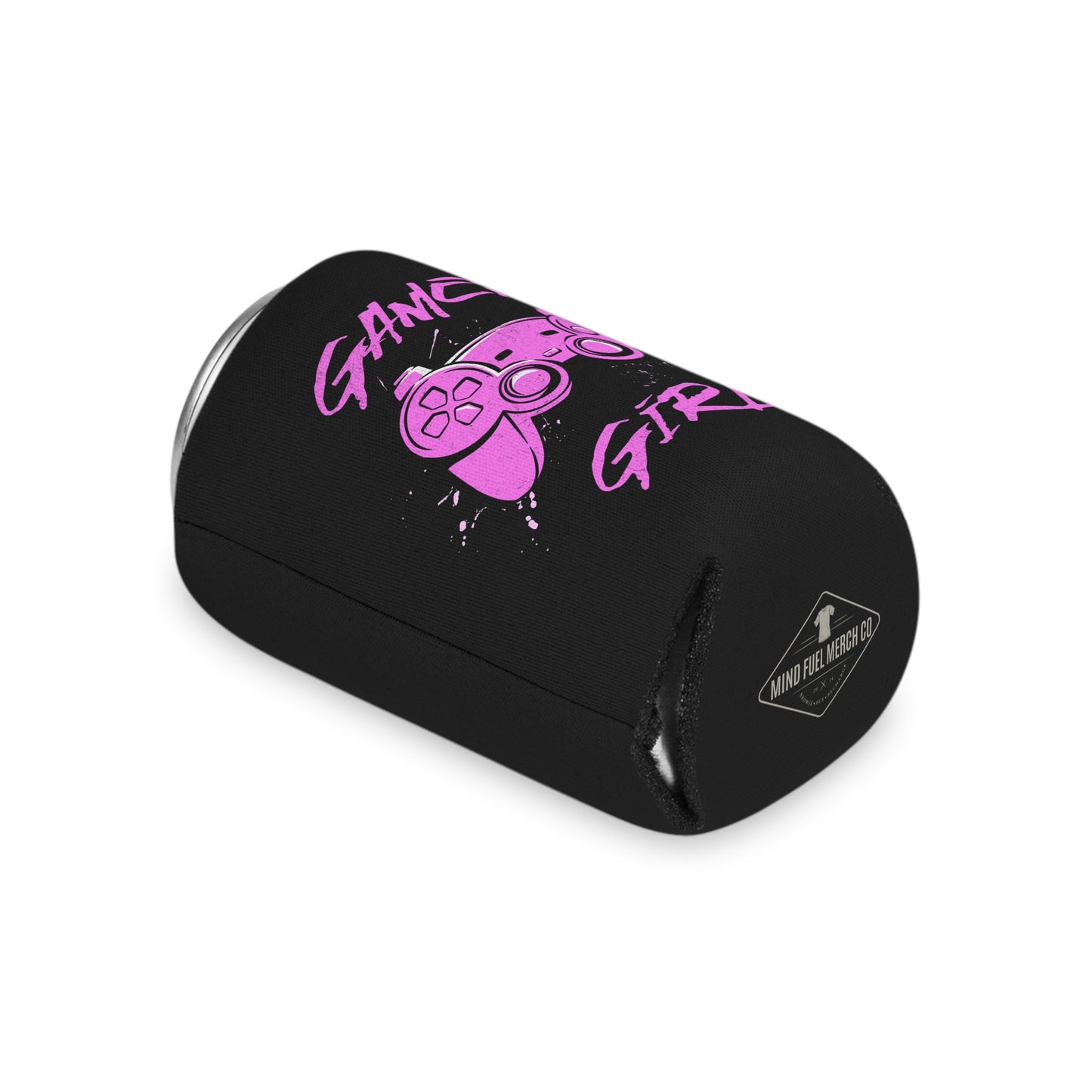 Gamer Girl Black Koozie Can Cooler