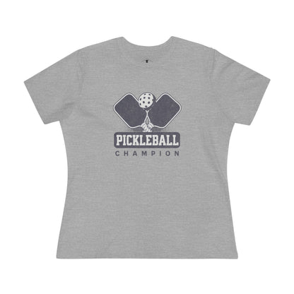 Pickleball Champion Grey Womens T-Shirt