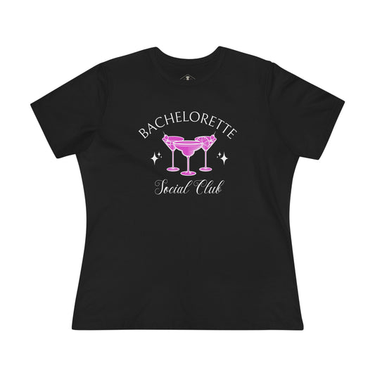 Bachelorette Social Club Black Womens T-Shirt