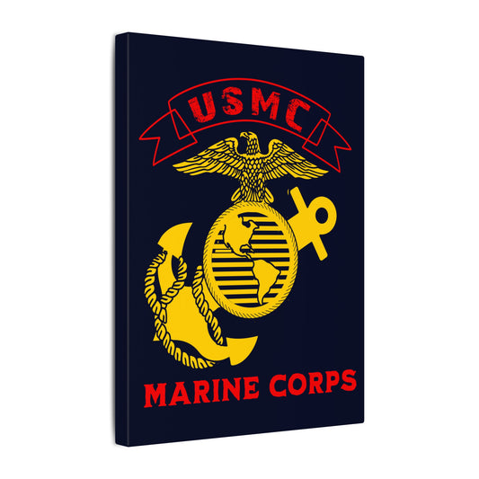 US Marine Corps Blue Wall Canvas