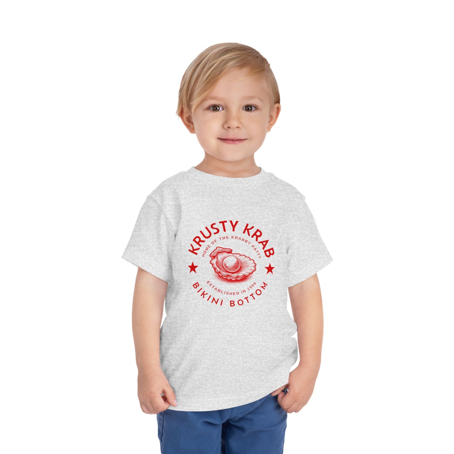 Krusty Krab Grey Toddler T-Shirt