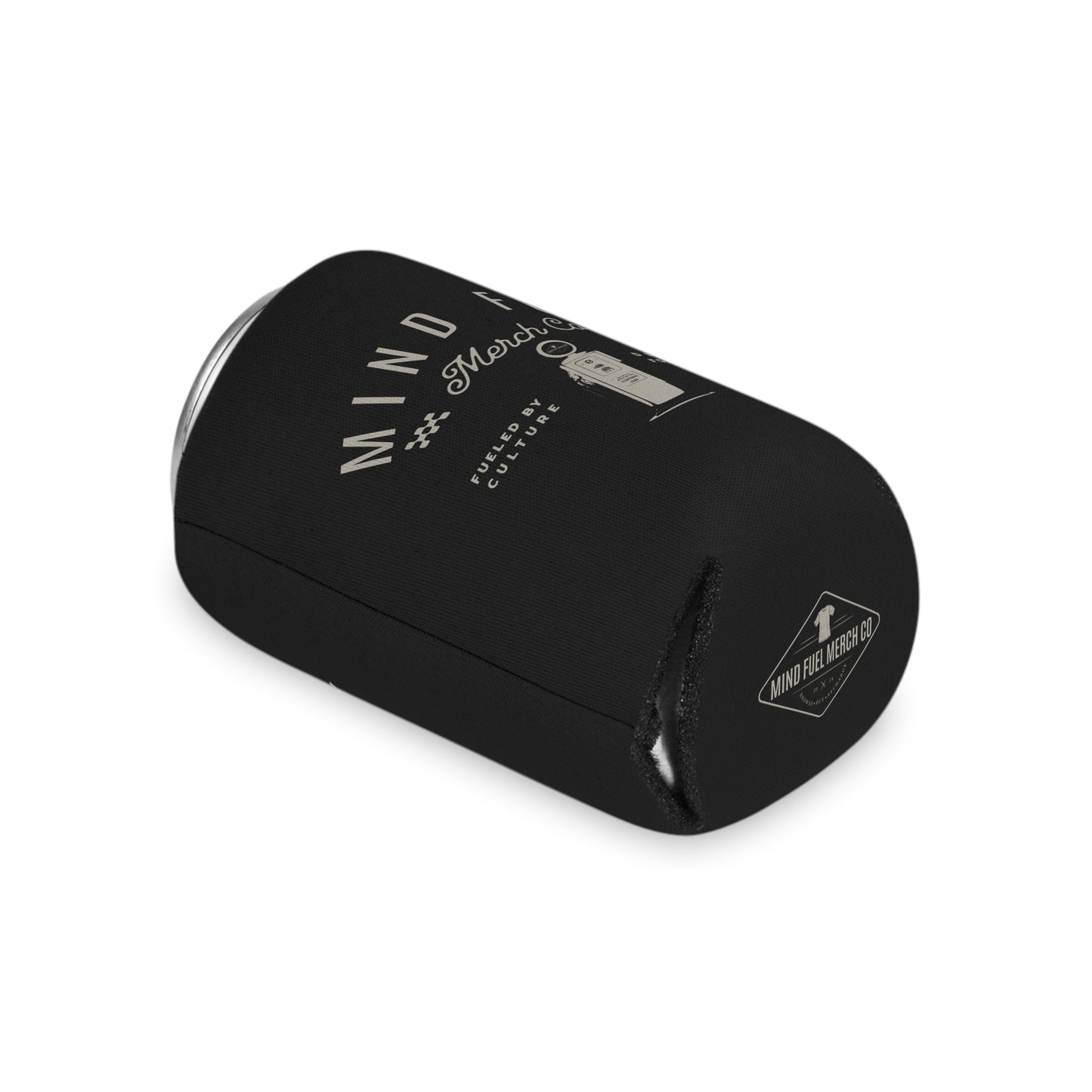 Mind Fuel Merch Black Koozie Can Cooler