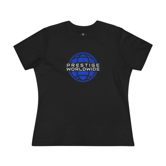Prestige Worldwide Black Womens T-Shirt