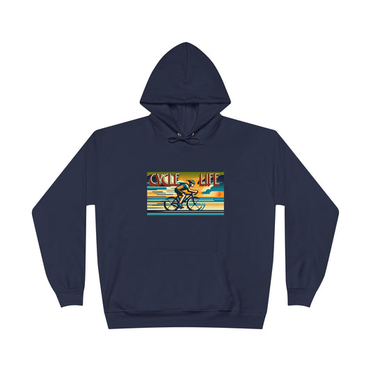 Cycle Life Navy Blue Hoodie