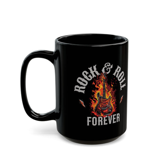 Rock & Roll Forever Black Mug