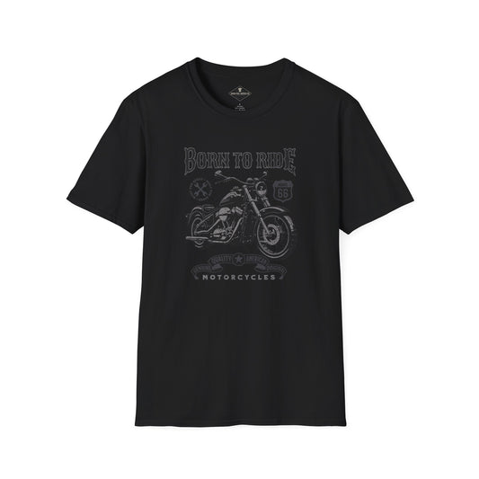 Born To Ride Motorcycle Black T-Shirt