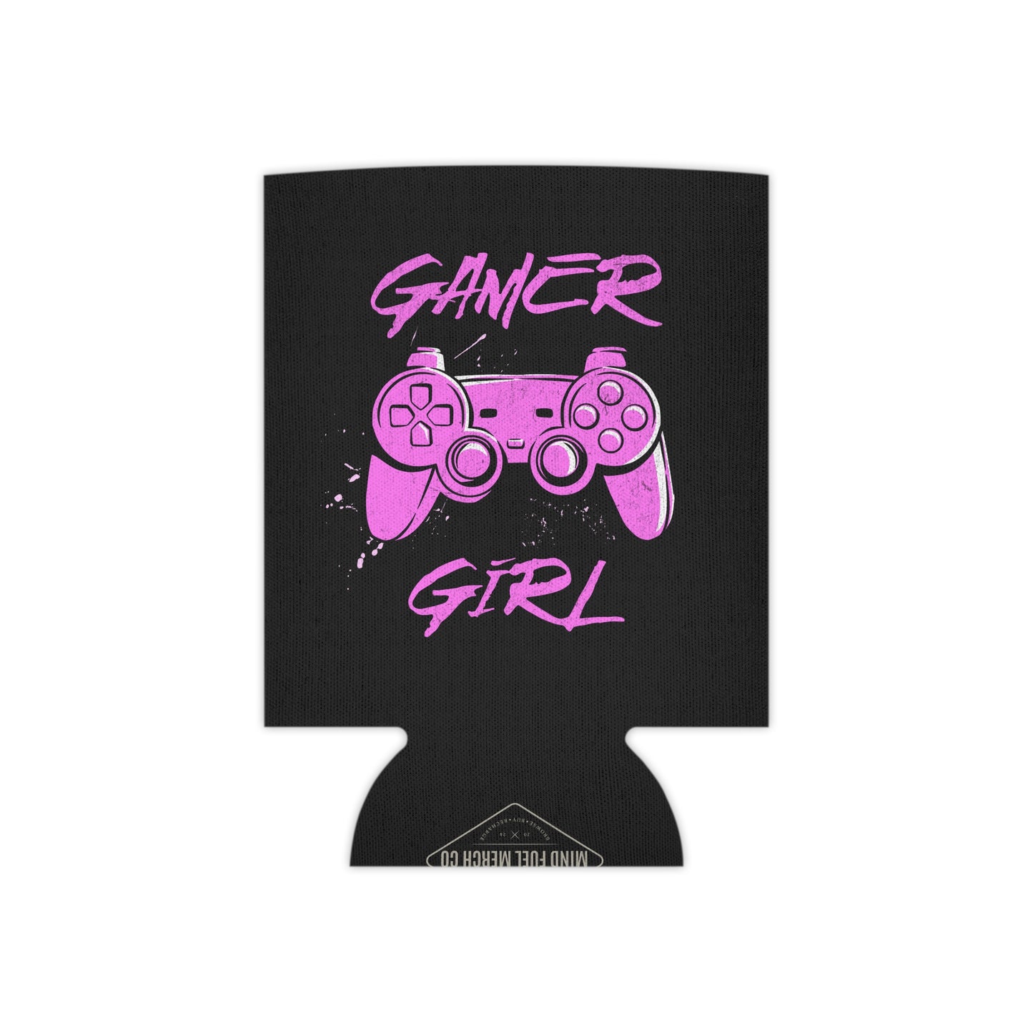Gamer Girl Black Koozie Can Cooler