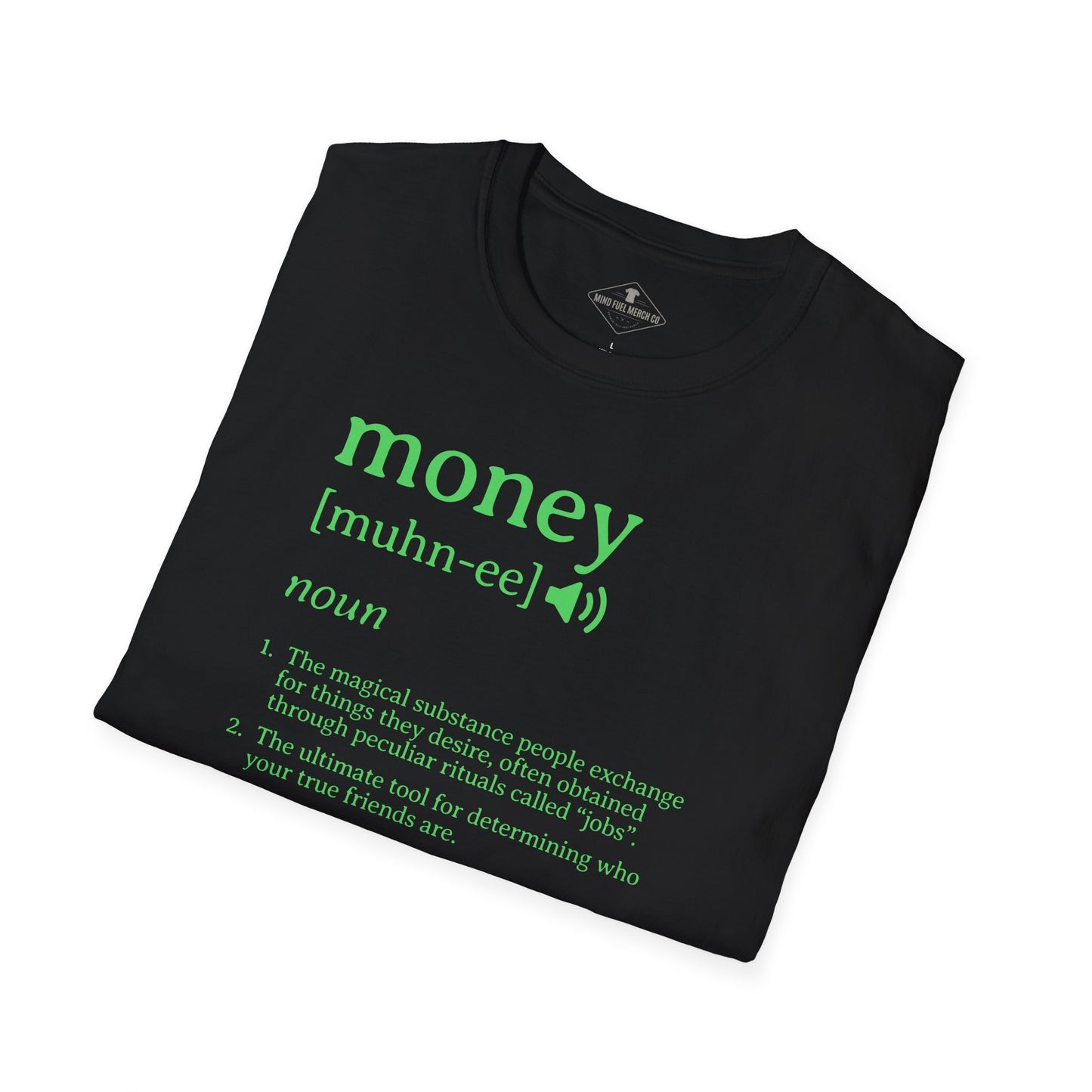 Money Definition Black T-Shirt