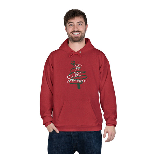 Tis The Season Spiral Tree Red Hoodie